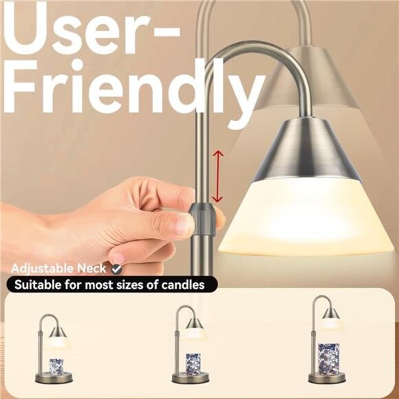 Dimmable Candle Warmer Lamp with Timmer, Candle Melter - Picture 3 of 8